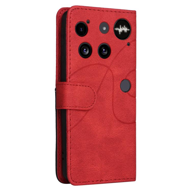 For Nothing Phone 3 Dual-color Splicing Flip Leather Phone Case(Red) - free shipping - PMC TechLife - Order now!