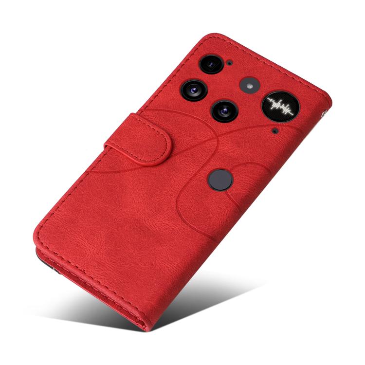 For Nothing Phone 3 Dual-color Splicing Flip Leather Phone Case(Red) - free shipping - PMC TechLife - Order now!