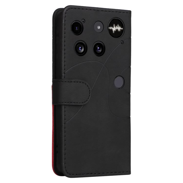 For Nothing Phone 3 Dual-color Splicing Flip Leather Phone Case(Black) - free shipping - PMC TechLife - Order now!