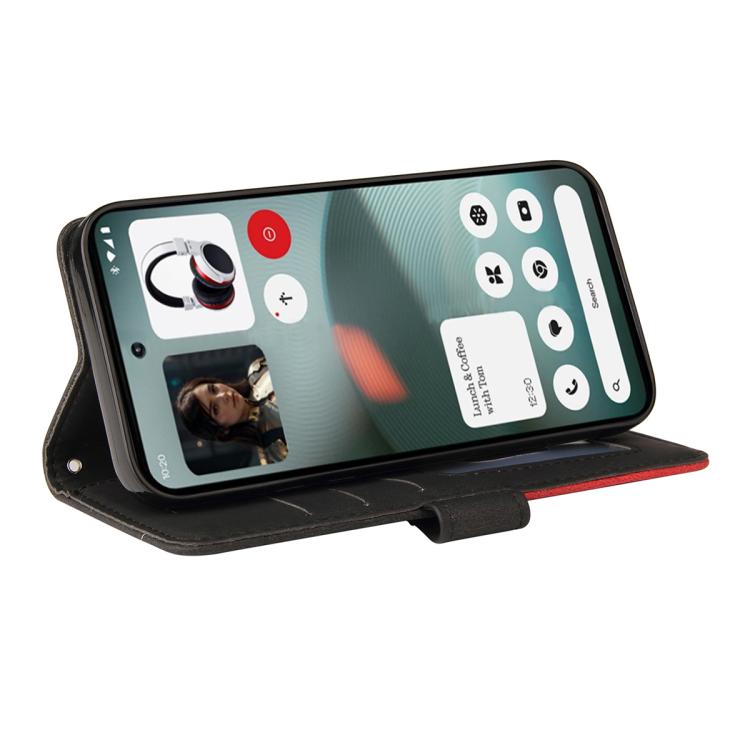 For Nothing Phone 3 Dual-color Splicing Flip Leather Phone Case(Black) - free shipping - PMC TechLife - Order now!