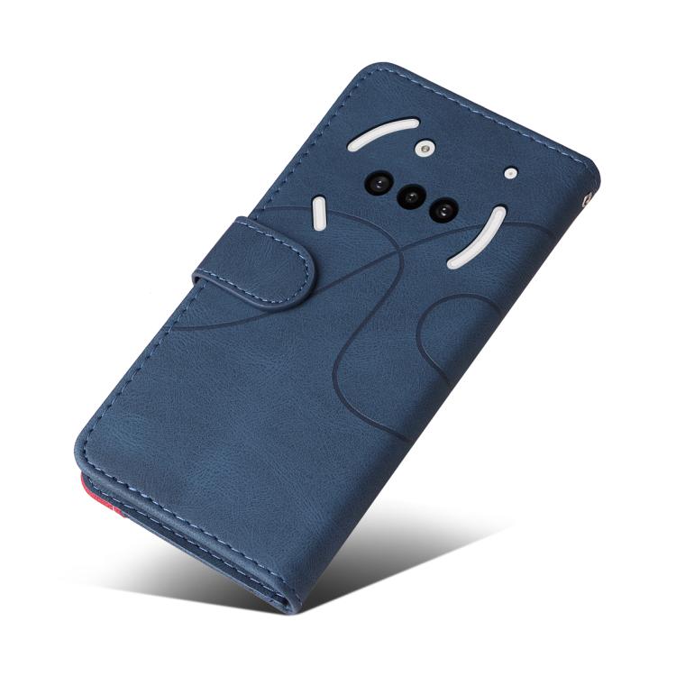 For Nothing Phone 3A Dual-color Splicing Flip Leather Phone Case(Blue) - free shipping - PMC TechLife - Order now!