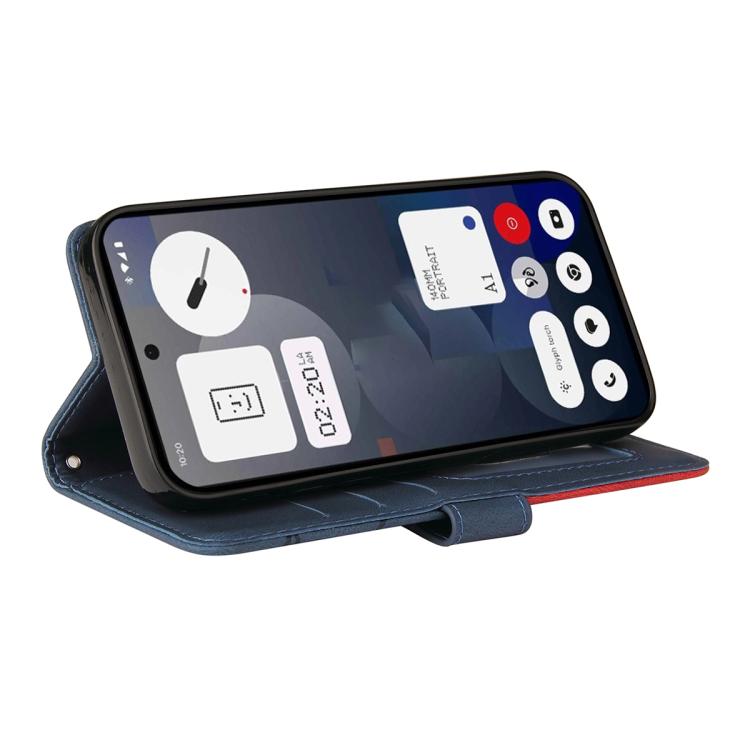 For Nothing Phone 3A Dual-color Splicing Flip Leather Phone Case(Blue) - free shipping - PMC TechLife - Order now!