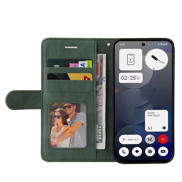 For Nothing Phone 3A Dual-color Splicing Flip Leather Phone Case(Green) - free shipping - PMC TechLife - Order now!