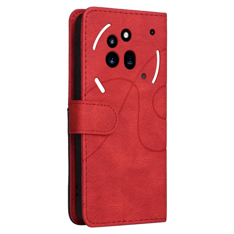 For Nothing Phone 3A Pro Dual-color Splicing Flip Leather Phone Case(Red) - free shipping - PMC TechLife - Order now!