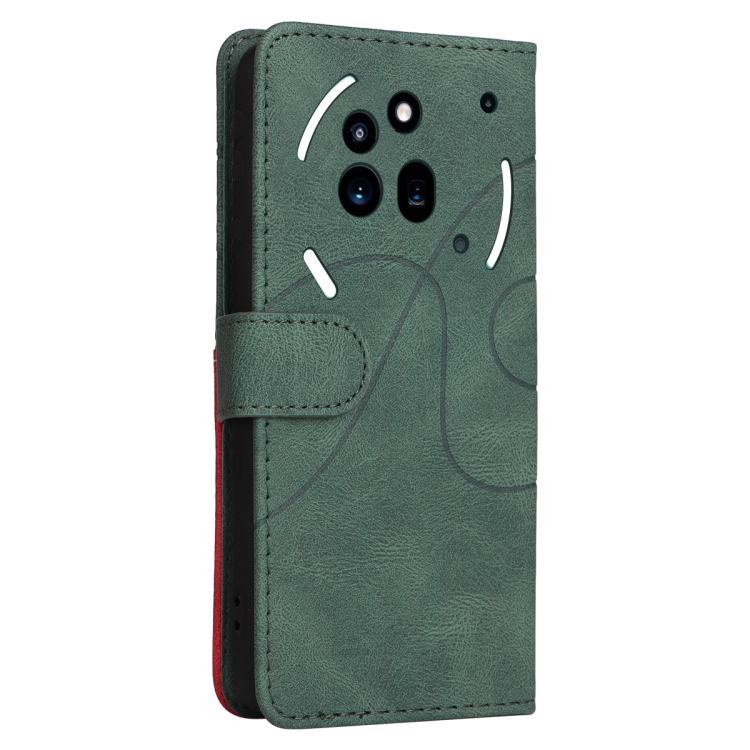 For Nothing Phone 3A Pro Dual-color Splicing Flip Leather Phone Case(Green) - free shipping - PMC TechLife - Order now!