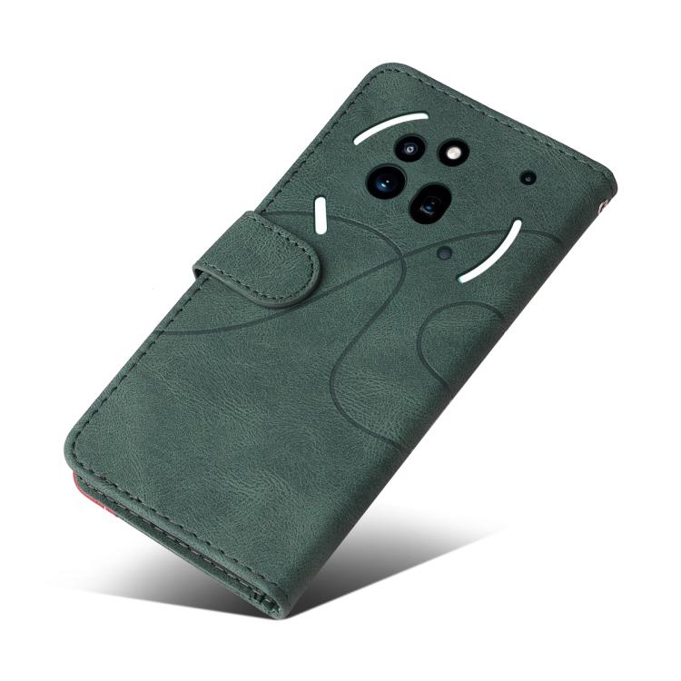 For Nothing Phone 3A Pro Dual-color Splicing Flip Leather Phone Case(Green) - free shipping - PMC TechLife - Order now!