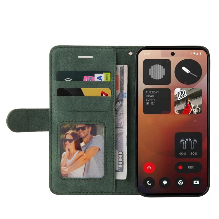 For Nothing Phone 3A Pro Dual-color Splicing Flip Leather Phone Case(Green) - free shipping - PMC TechLife - Order now!