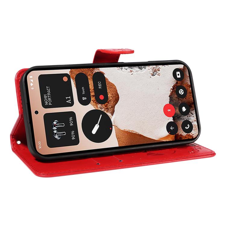 For Nothing CMF Phone 2 Pro Cat and Bee Embossed Flip Leather Phone Case(Red) - free shipping - PMC TechLife - Order now!
