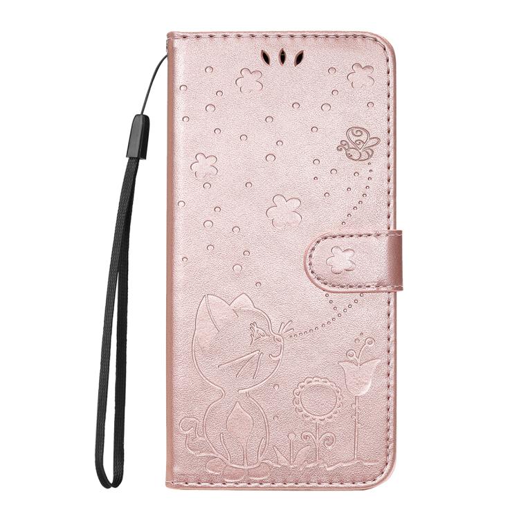 For Nothing CMF Phone 2 Pro Cat and Bee Embossed Flip Leather Phone Case(Rose Gold) - free shipping - PMC TechLife - Order now!