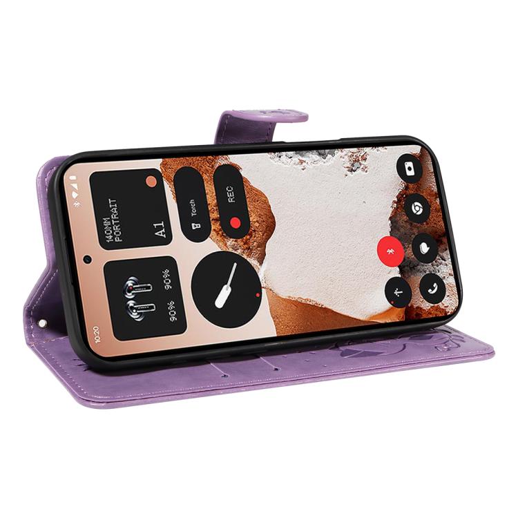 For Nothing CMF Phone 2 Pro Cat and Bee Embossed Flip Leather Phone Case(Purple) - free shipping - PMC TechLife - Order now!