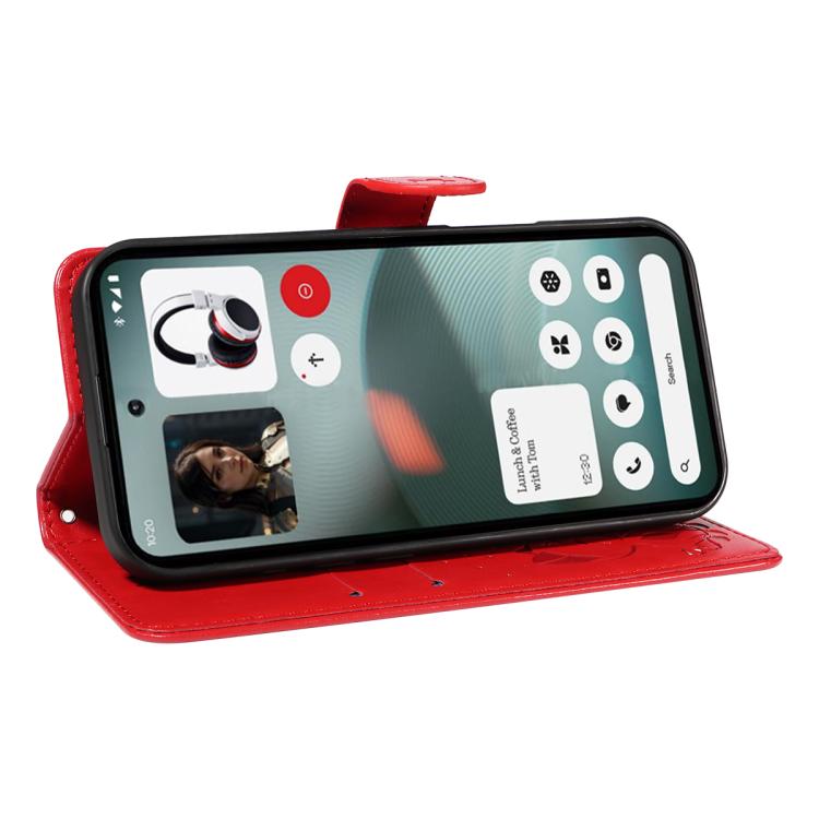 For Nothing Phone 3 Cat and Bee Embossed Flip Leather Phone Case(Red) - free shipping - PMC TechLife - Order now!