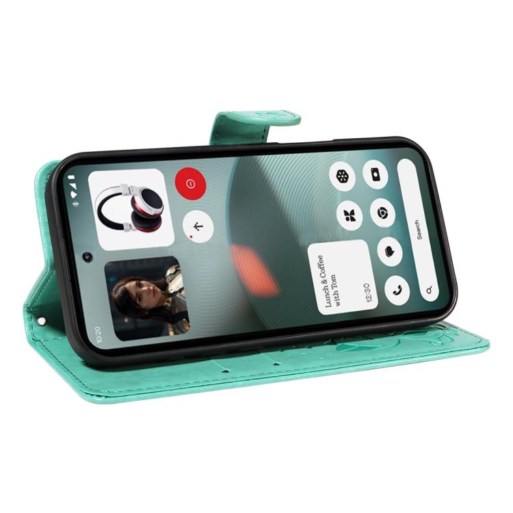 For Nothing Phone 3 Cat and Bee Embossed Flip Leather Phone Case(Green) - free shipping - PMC TechLife - Order now!