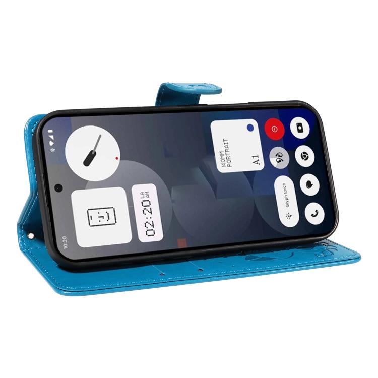 For Nothing Phone 3A Cat and Bee Embossed Flip Leather Phone Case(Blue) - free shipping - PMC TechLife - Order now!