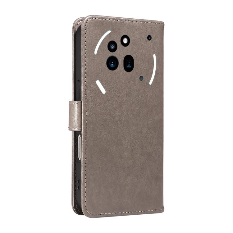 For Nothing Phone 3A Pro Cat and Bee Embossed Flip Leather Phone Case(Grey) - free shipping - PMC TechLife - Order now!