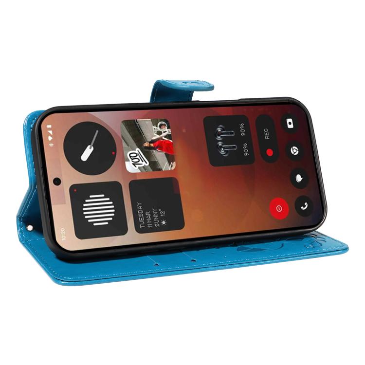 For Nothing Phone 3A Pro Cat and Bee Embossed Flip Leather Phone Case(Blue) - free shipping - PMC TechLife - Order now!