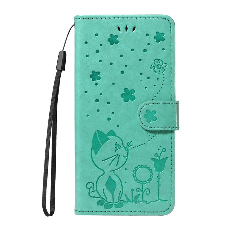 For Nothing Phone 3A Pro Cat and Bee Embossed Flip Leather Phone Case(Green) - free shipping - PMC TechLife - Order now!