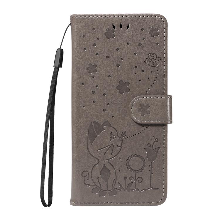 For Huawei Pura 80 Ultra 5G Cat and Bee Embossed Flip Leather Phone Case(Grey) - free shipping - PMC TechLife - Order now!