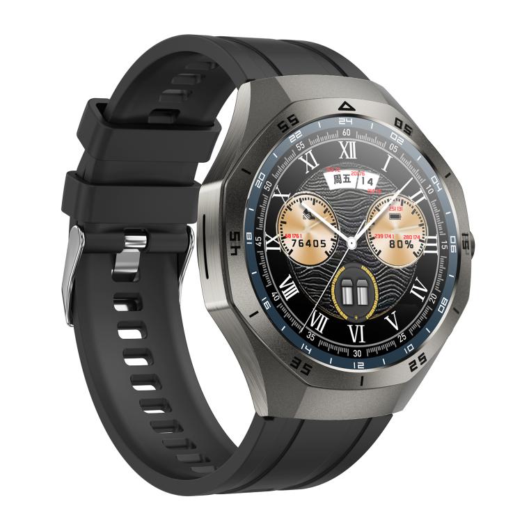 F38 Dual-ear Bluetooth Earphone Smart Watch IP67 Supports Heart Rate Monitoring, Watchband:Silicone(Black) - free shipping - PMC TechLife - Order now!