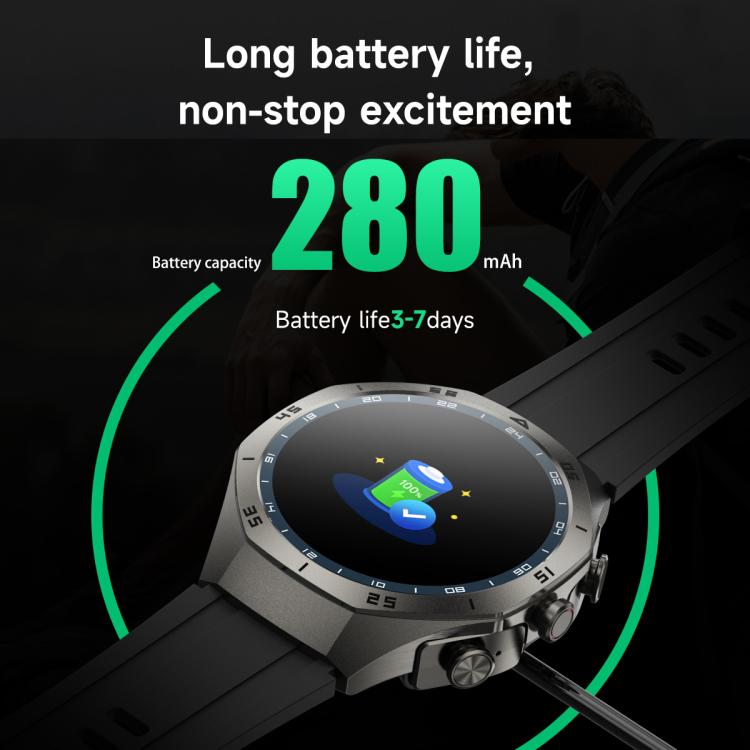 F38 Dual-ear Bluetooth Earphone Smart Watch IP67 Supports Heart Rate Monitoring, Watchband:Silicone(Black) - free shipping - PMC TechLife - Order now!