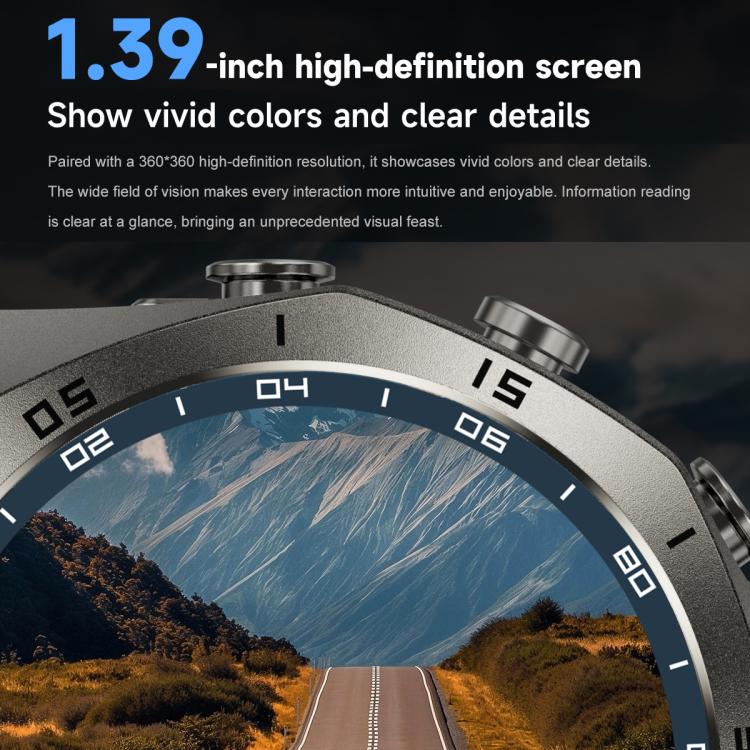 F38 Dual-ear Bluetooth Earphone Smart Watch IP67 Supports Heart Rate Monitoring, Watchband:Leather(Black) - free shipping - PMC TechLife - Order now!