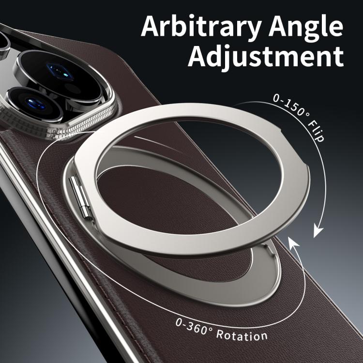 For Huawei Pura 70 Pro+ Metal Frameless Plain Leather MagSafe Holder Phone Case(Black) - free shipping - PMC TechLife - Order now!