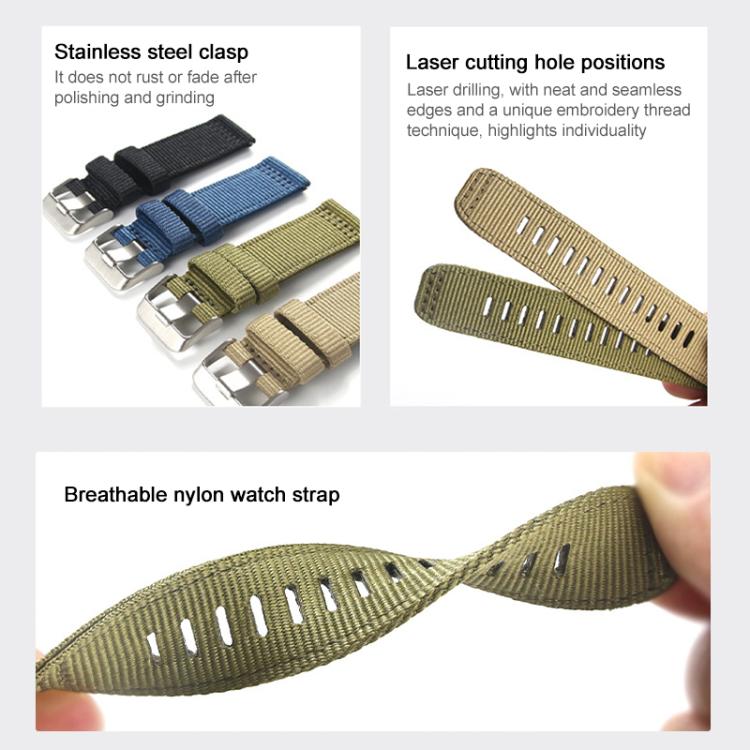 For Samsung Galaxy Watch Ultra / Ultra 2025 xDfind Two-section Nylon Watch Band(Blue) - free shipping - PMC TechLife - Order now!