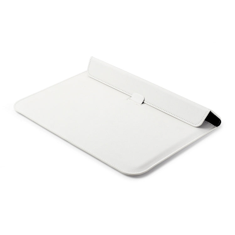 PU Leather Ultra-thin Envelope Bag Laptop Bag for MacBook Air / Pro 11 inch, with Stand Function(White) - Protective Bags by PMC Jewellery | Online Shopping South Africa | PMC Jewellery | Buy Now Pay Later Mobicred