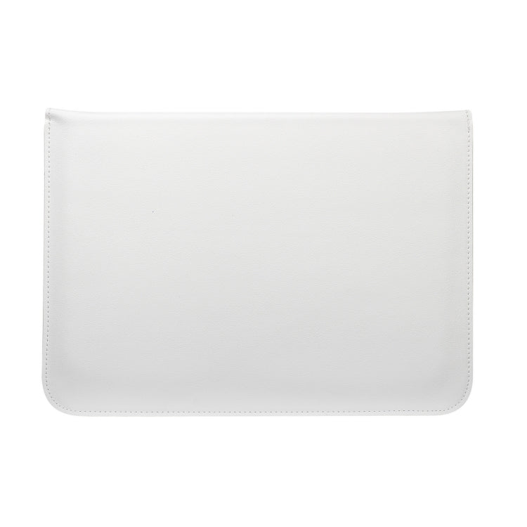 PU Leather Ultra-thin Envelope Bag Laptop Bag for MacBook Air / Pro 11 inch, with Stand Function(White) - Protective Bags by PMC Jewellery | Online Shopping South Africa | PMC Jewellery | Buy Now Pay Later Mobicred