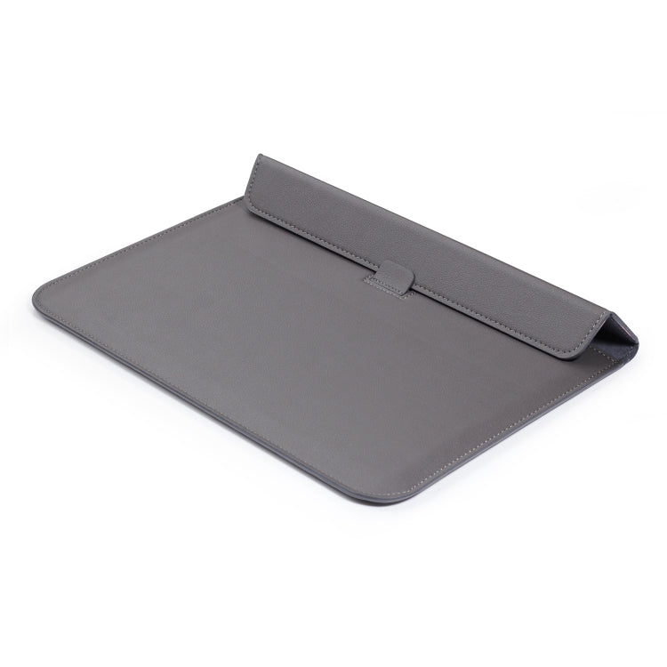 PU Leather Ultra-thin Envelope Bag Laptop Bag for MacBook Air / Pro 13 inch, with Stand Function(Space Gray) - Protective Bags by PMC Jewellery | Online Shopping South Africa | PMC Jewellery | Buy Now Pay Later Mobicred