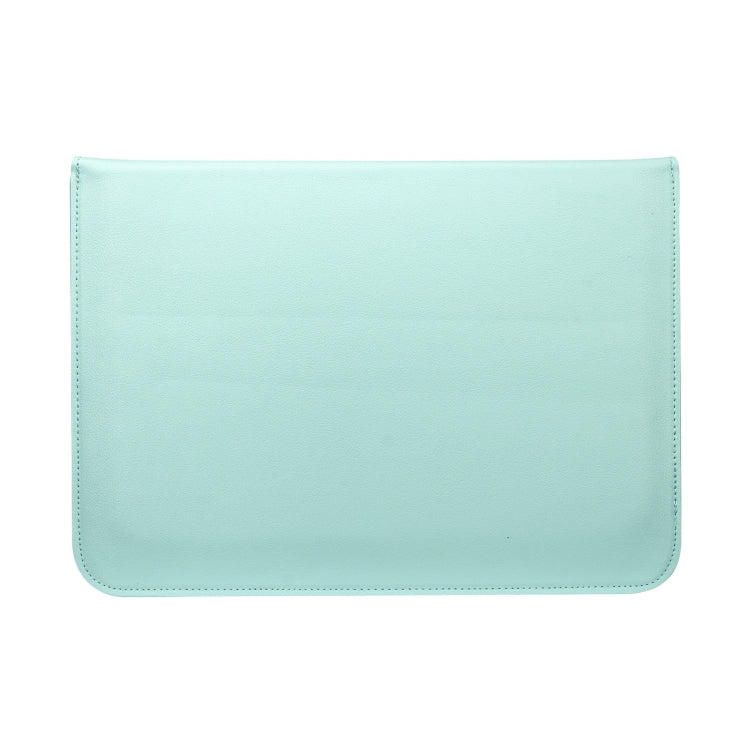 PU Leather Ultra-thin Envelope Bag Laptop Bag for MacBook Air / Pro 13 inch, with Stand Function(Mint Green) - Protective Bags by PMC Jewellery | Online Shopping South Africa | PMC Jewellery | Buy Now Pay Later Mobicred