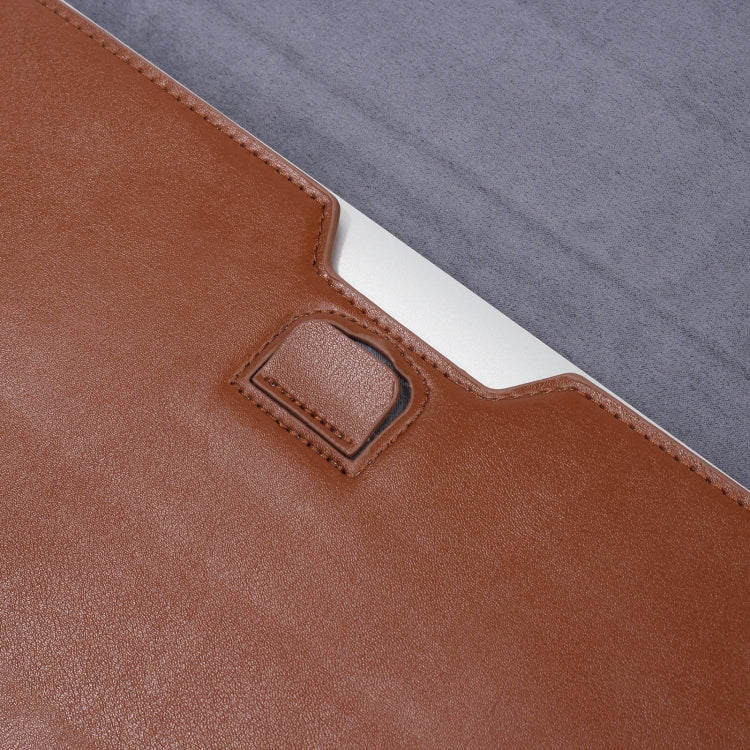 PU Leather Ultra-thin Envelope Bag Laptop Bag for MacBook Air / Pro 13 inch, with Stand Function(Wine Red) - Protective Bags by PMC Jewellery | Online Shopping South Africa | PMC Jewellery | Buy Now Pay Later Mobicred