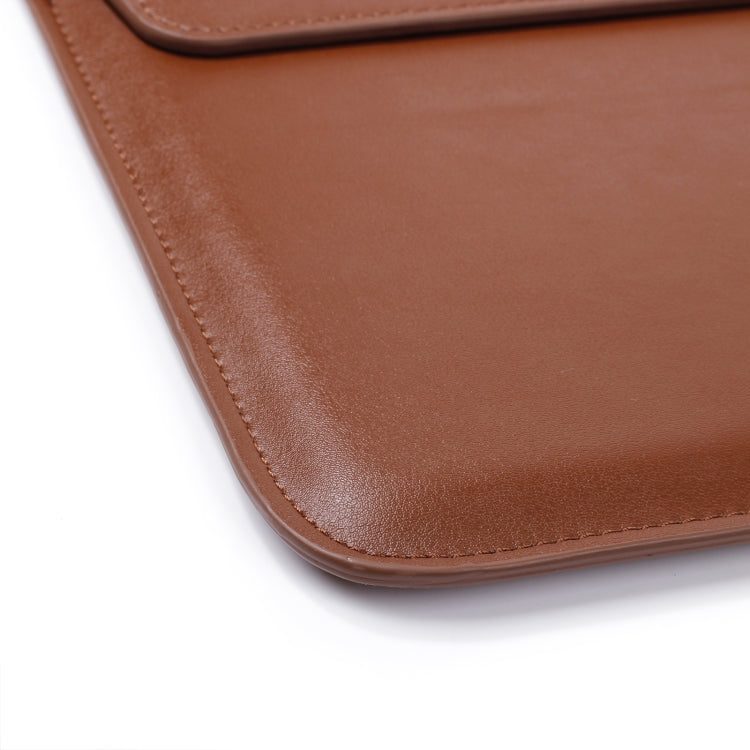 PU Leather Ultra-thin Envelope Bag Laptop Bag for MacBook Air / Pro 13 inch, with Stand Function(Wine Red) - Protective Bags by PMC Jewellery | Online Shopping South Africa | PMC Jewellery | Buy Now Pay Later Mobicred