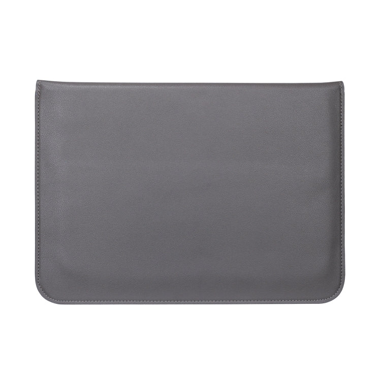 PU Leather Ultra-thin Envelope Bag Laptop Bag for MacBook Air / Pro 15 inch, with Stand Function(Space Gray) - Protective Bags by PMC Jewellery | Online Shopping South Africa | PMC Jewellery | Buy Now Pay Later Mobicred