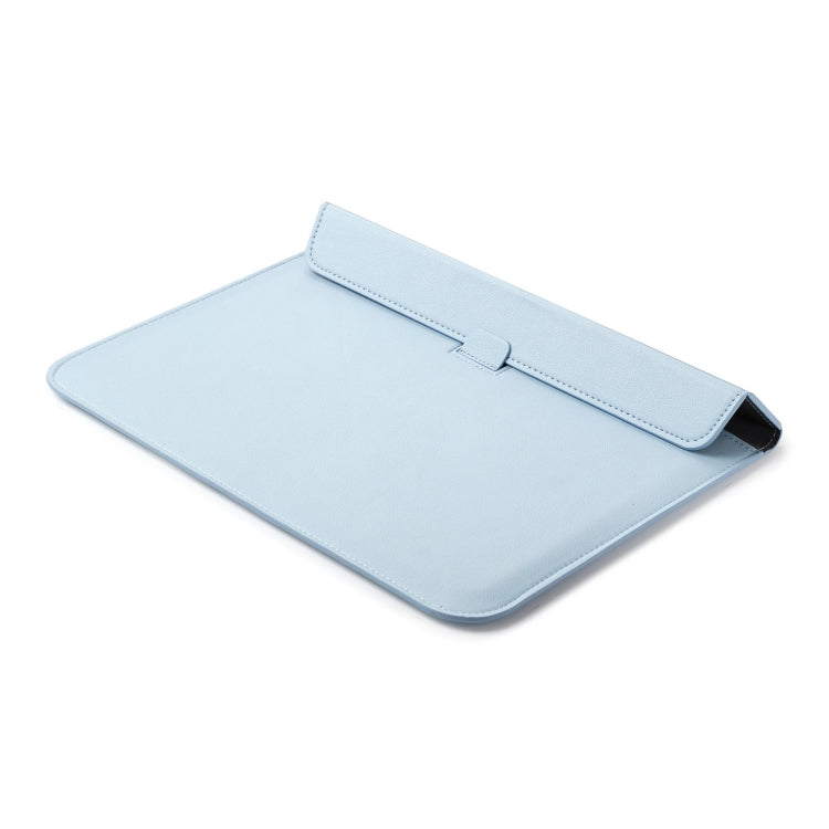 PU Leather Ultra-thin Envelope Bag Laptop Bag for MacBook Air / Pro 15 inch, with Stand Function(Sky Blue) - Protective Bags by PMC Jewellery | Online Shopping South Africa | PMC Jewellery | Buy Now Pay Later Mobicred