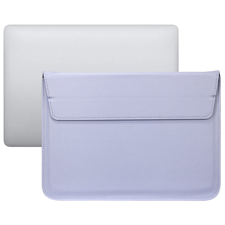 PU Leather Ultra-thin Envelope Bag Laptop Bag for MacBook Air / Pro 15 inch, with Stand Function(Tranquil Blue) - Protective Bags by PMC Jewellery | Online Shopping South Africa | PMC Jewellery | Buy Now Pay Later Mobicred