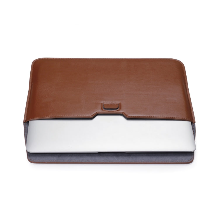 PU Leather Ultra-thin Envelope Bag Laptop Bag for MacBook Air / Pro 15 inch, with Stand Function(Sky Blue) - Protective Bags by PMC Jewellery | Online Shopping South Africa | PMC Jewellery | Buy Now Pay Later Mobicred