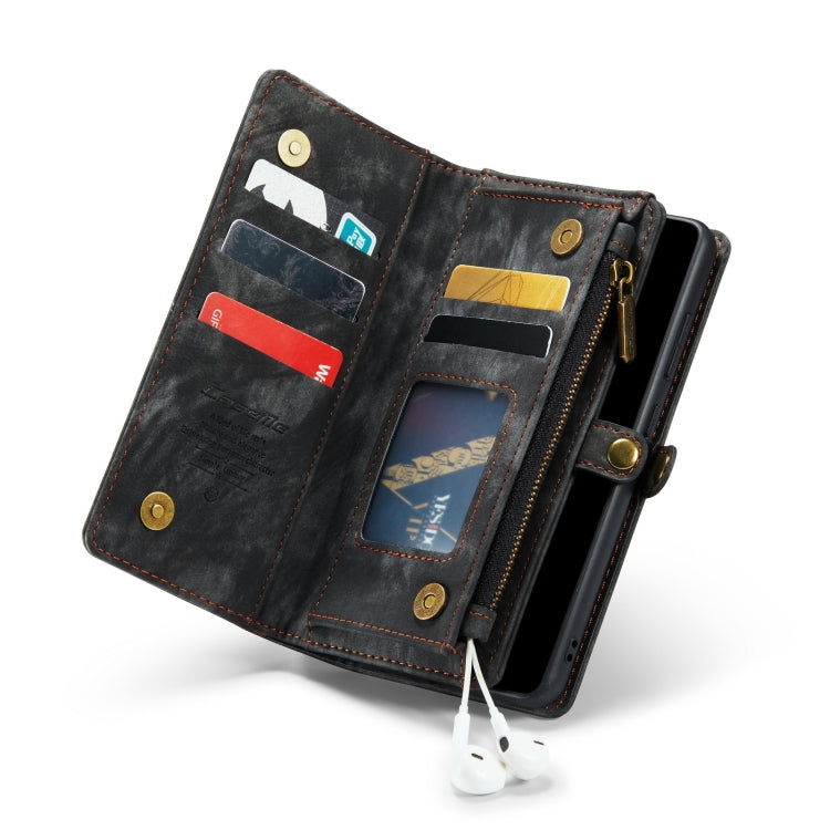 For Samsung Galaxy S20 FE CaseMe 008 Detachable Multifunctional Horizontal Flip Leather Case with Holder & Card Slot & Zipper Wallet & Photo Frame(Black) - Galaxy S20 FE Cases by CaseMe | Online Shopping South Africa | PMC Jewellery | Buy Now Pay Later Mobicred