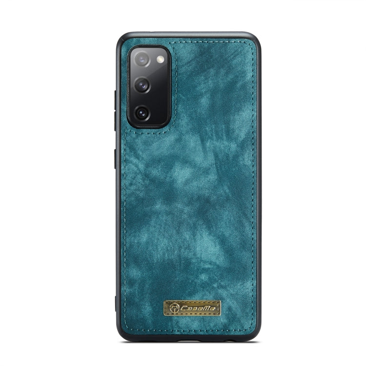 For Samsung Galaxy S20 FE CaseMe 008 Detachable Multifunctional Horizontal Flip Leather Case with Holder & Card Slot & Zipper Wallet & Photo Frame(Blue) - free shipping - PMC Jewellery - Order now!