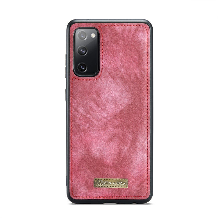 For Samsung Galaxy S20 FE CaseMe 008 Detachable Multifunctional Horizontal Flip Leather Case with Holder & Card Slot & Zipper Wallet & Photo Frame(Red) - Galaxy S20 FE Cases by CaseMe | Online Shopping South Africa | PMC Jewellery | Buy Now Pay Later Mobicred