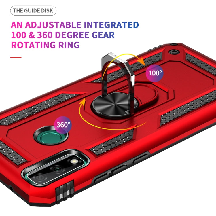 For Huawei Y8s Shockproof TPU + PC Protective Case with 360 Degree Rotating Holder(Black) - Huawei Cases by PMC TechLife | Online Shopping South Africa | PMC TechLife