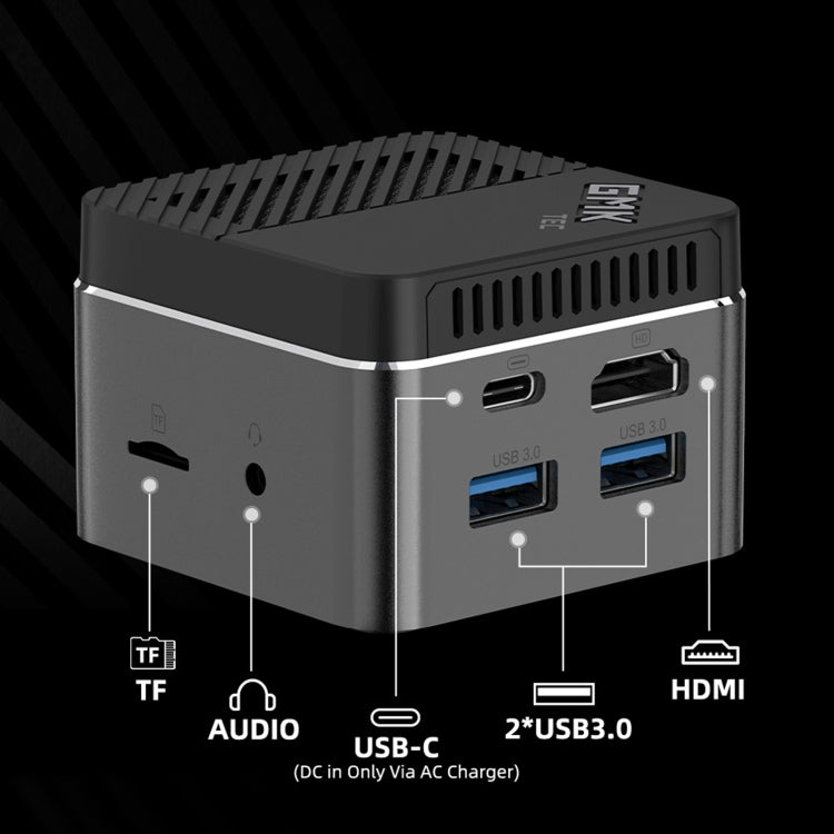 GMK NucBox Windows 10 System Mini PC, Intel Celeron J4125 Quad Core 64bit 14nm 2GHz-2.7GHz, Support WiFi & Bluetooth & RJ45, 8GB+128GB,EU Plug - Windows Mini PCs by PMC TechLife | Online Shopping South Africa | PMC TechLife | Buy Now Pay Later Mobicred