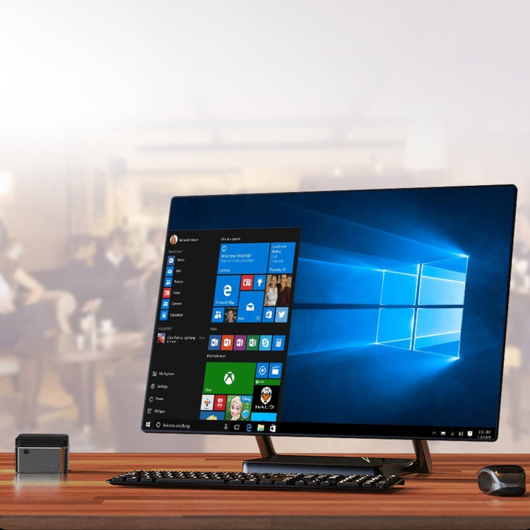 GMK NucBox Windows 10 System Mini PC, Intel Celeron J4125 Quad Core 64bit 14nm 2GHz-2.7GHz, Support WiFi & Bluetooth & RJ45, 8GB+128GB,EU Plug - Windows Mini PCs by PMC TechLife | Online Shopping South Africa | PMC TechLife | Buy Now Pay Later Mobicred