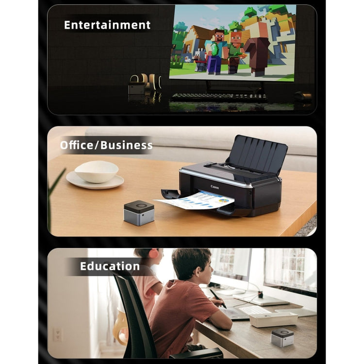 GMK NucBox Windows 10 System Mini PC, Intel Celeron J4125 Quad Core 64bit 14nm 2GHz-2.7GHz, Support WiFi & Bluetooth & RJ45, 8GB+128GB,EU Plug - Windows Mini PCs by PMC TechLife | Online Shopping South Africa | PMC TechLife | Buy Now Pay Later Mobicred
