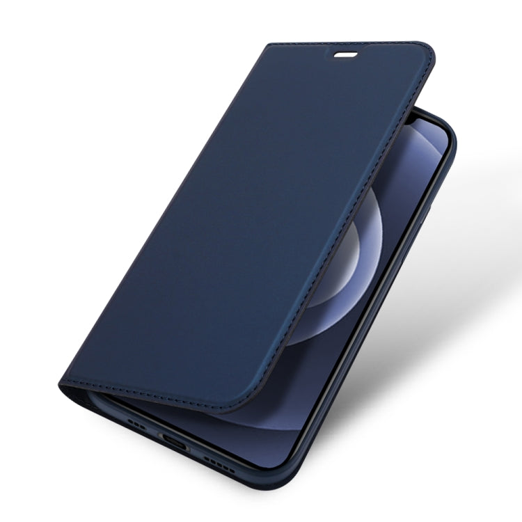 For iPhone 12 / 12 Pro DUX DUCIS Skin Pro Series Horizontal Flip PU + TPU Leather Case with Holder & Card Slots(Blue) - free shipping - PMC Jewellery - Order now!