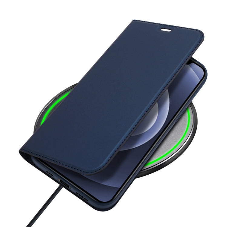 For iPhone 12 / 12 Pro DUX DUCIS Skin Pro Series Horizontal Flip PU + TPU Leather Case with Holder & Card Slots(Blue) - free shipping - PMC Jewellery - Order now!