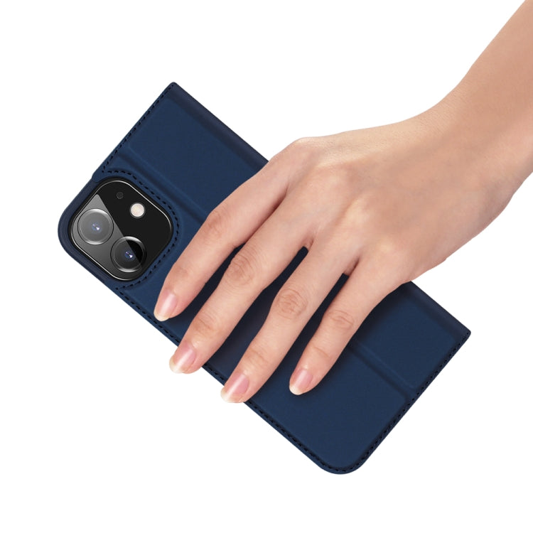 For iPhone 12 / 12 Pro DUX DUCIS Skin Pro Series Horizontal Flip PU + TPU Leather Case with Holder & Card Slots(Blue) - free shipping - PMC Jewellery - Order now!