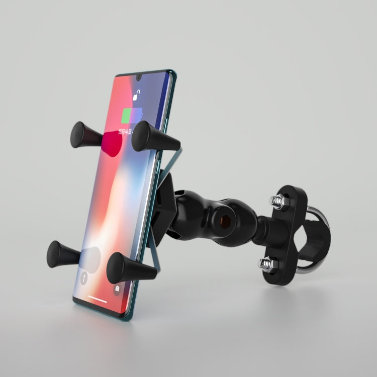 WUPP CS-1133A1 Motorcycle Four-claw X Shape Adjustable Mobile Phone Holder Bracket, Double Tap Buckle Version - free shipping - PMC TechLife - Order now!