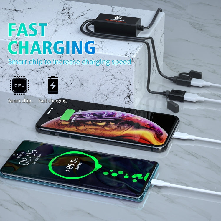 WUPP CS-1186A1 Motorcycle SAE Dual USB Fast Charging Charger - free shipping - PMC TechLife - Order now!