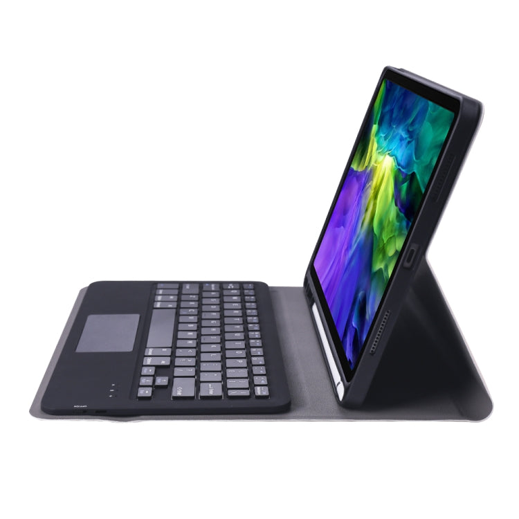A098B-A Detachable ABS Ultra-thin Bluetooth Keyboard + TPU Tablet Case for iPad Air 11 2024 / 2025 / Air 4 10.9 inch 2020, with Stand & Pen Slot & Touch(Dark Blue) - free shipping - PMC Jewellery - Order now!