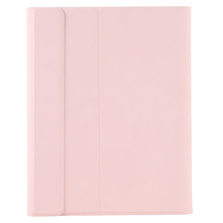 T098B Integrated Ultra-thin Candy Colors Bluetooth Keyboard Tablet Case for iPad Air 4 10.9 inch (2020), with Stand & Pen Slot(Pink) - For iPad Air by PMC TechLife | Online Shopping South Africa | PMC TechLife